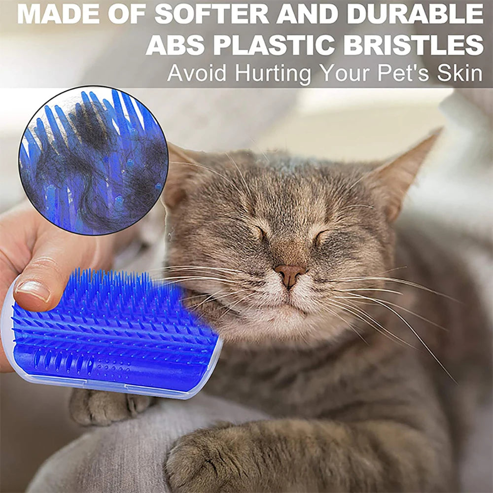 Cat Scratcher & Self-Grooming Massager – Hair Removal & Corner Brush