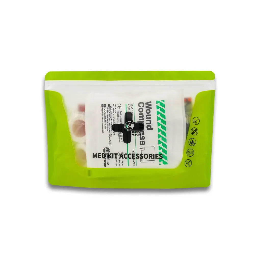 RHINO RESCUE First Aid Refill Bag Outdoor Home Emergency Bandages Gauze