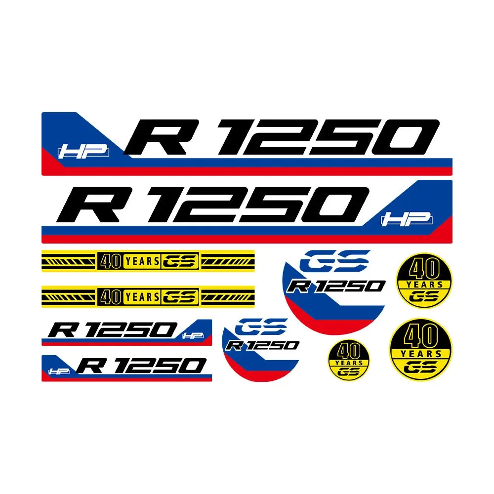 BMW R1200GS R1250GS ADV S1000XR Motorcycle Decals Swingarm Shaft, wheel & other