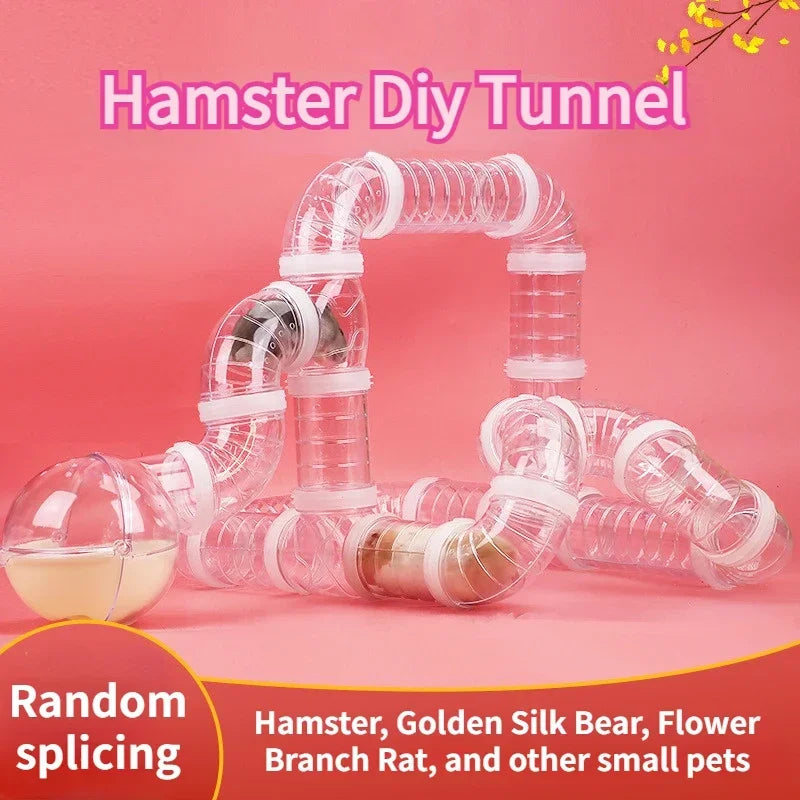 DIY Hamster Tunnel Maze – Cage Connector & External Tube Play Set – UTMUK