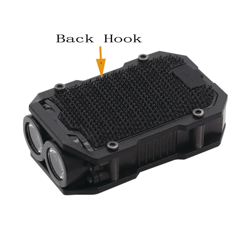 Tactical FAST MICH Helmet Light USB Rechargeable Flashing Signal Waterproof Lamp