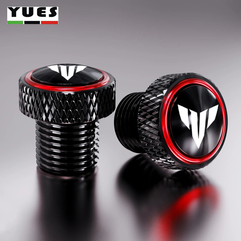 Yamaha MT07 MT09 MT10 Rear Mirror Hole Plugs M10*1.25 CNC Aluminum Screw Cover