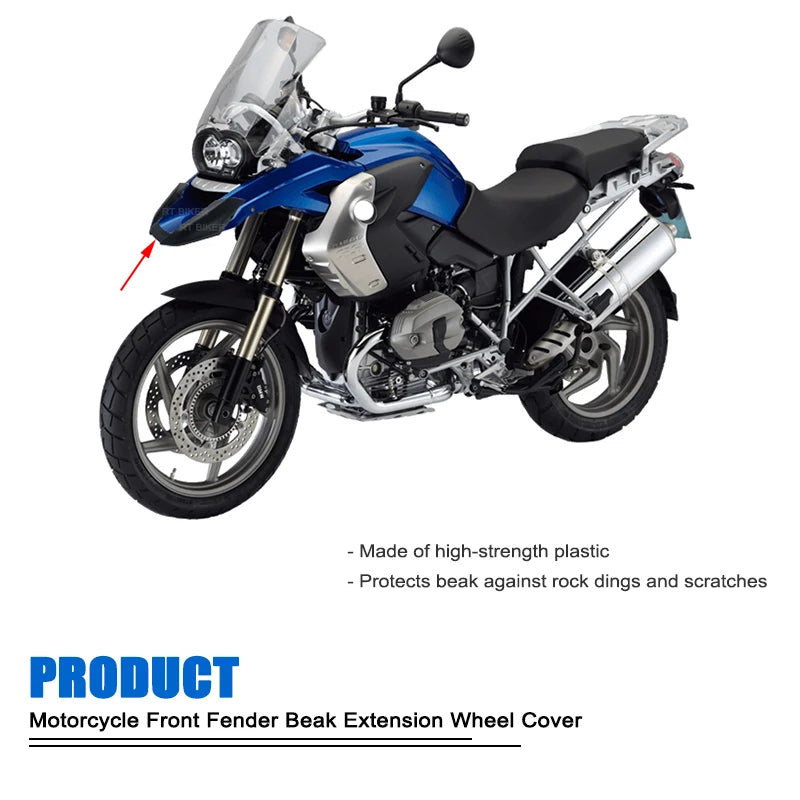 Front Beak Fairing Extension BMW R1200GS 2008-2012 Extender Cover, NOTE: NOT GSA