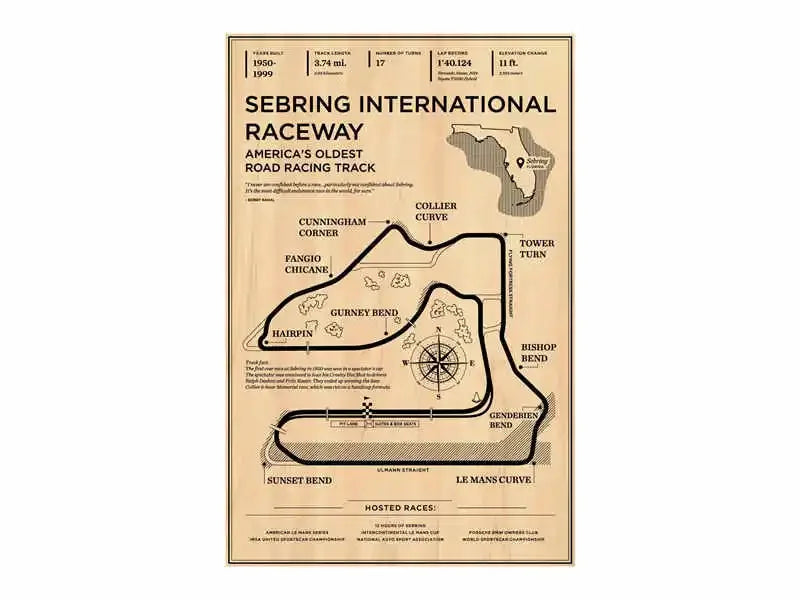 F1 Race Track Canvas Poster Vintage Style Grand Prix Track Wall Art Mancave Gift