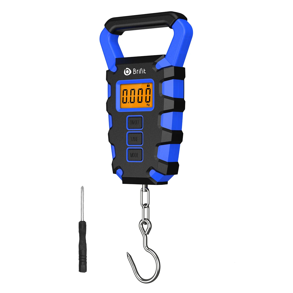50KG Digital Fishing Scale with Ruler, Portable Luggage Weighing Scale, LCD