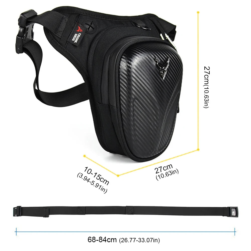 Motorcycle Drop Leg Bag – Waterproof Hip Bum Pack Thigh Belt for Outdoor Riding