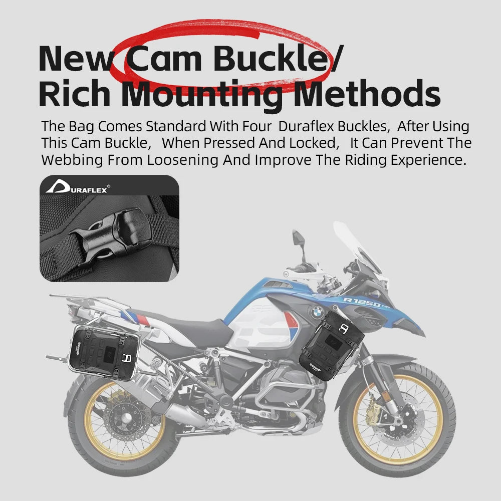 Rhinowalk Motorcycle Crash Bar Bag 6L Waterproof Bumper Pannier Pack