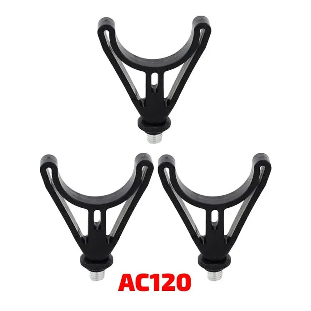 Hirisi 4 Pieces Carp Fishing Rod Rest Head for Bank Sticks & Buzz Bar