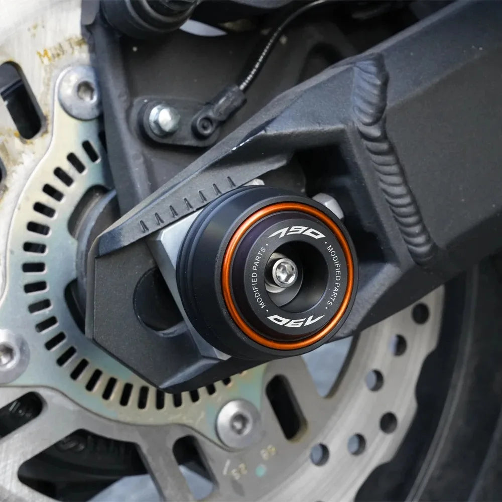 KTM 690 790 890 1290 Duke ADV F&R Axle Sliders Protectors 2017–2025