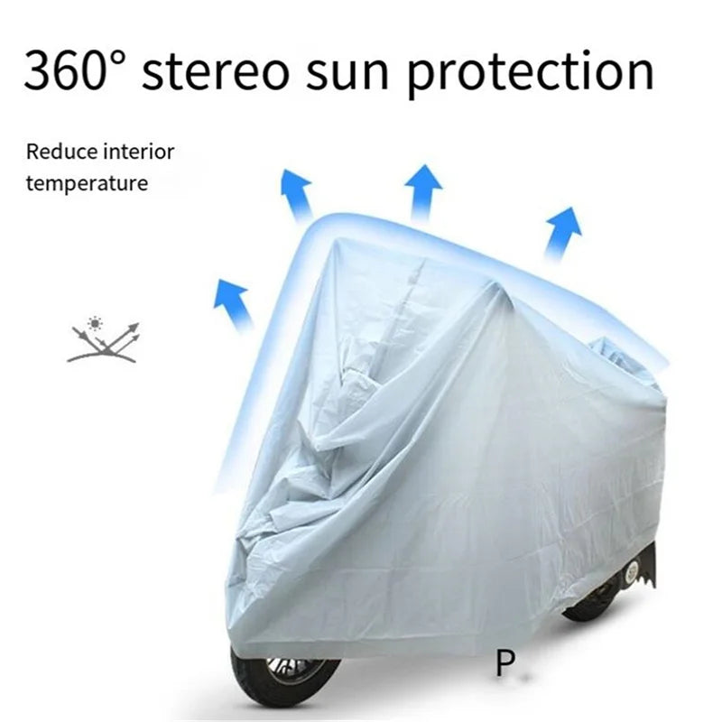 Waterproof Motorcycle Cover Outdoor Indoor Rain Dust UV Protection Bike Scooter