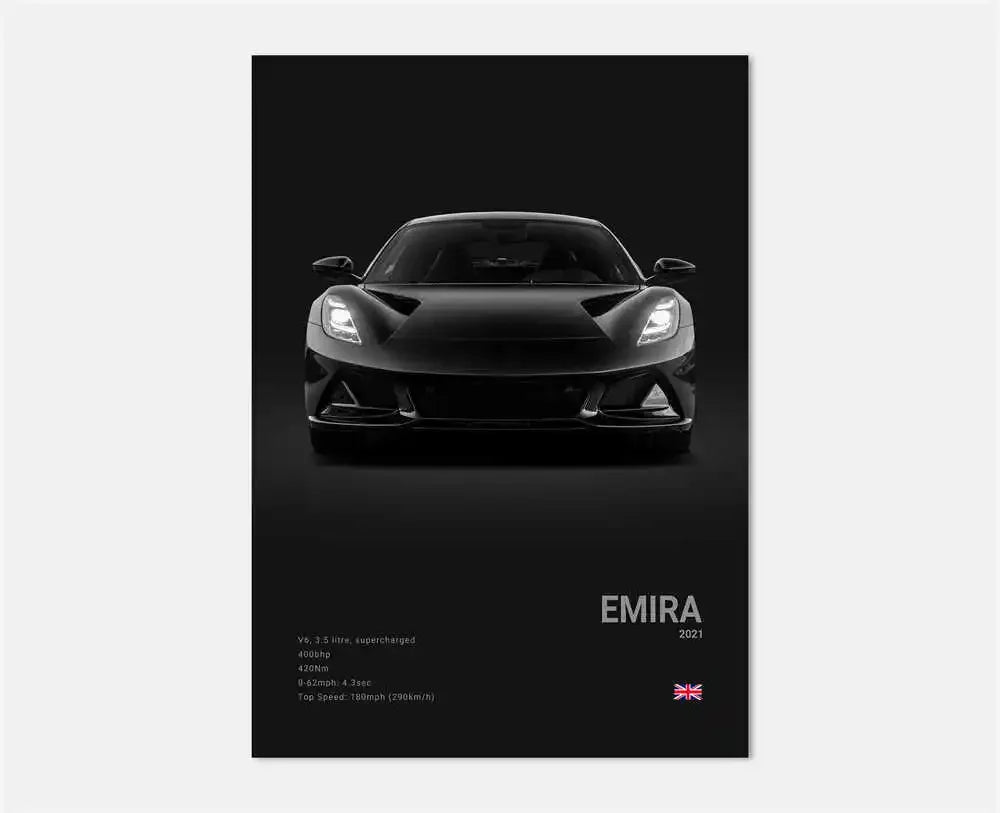 Pop Art Black Luxury Supercar Canvas Poster Wall  Home Mancave Decor Ghost GT RS