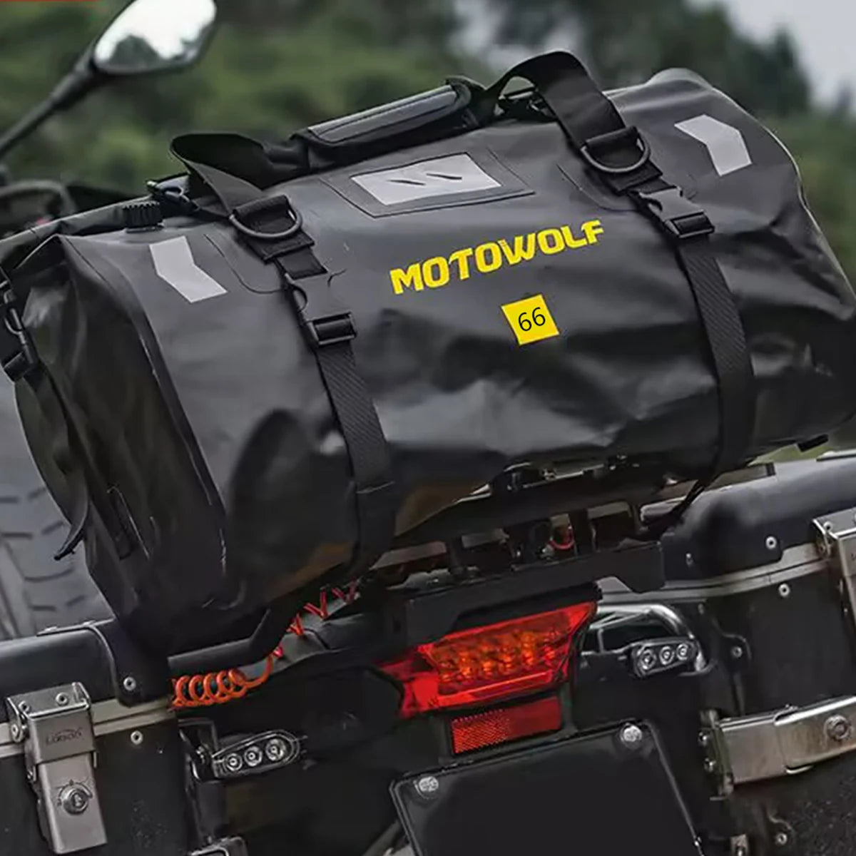 Motorcycle Waterproof Dry Bag 40L 66L Luggage Roll Pack Tail Seat Bag Holdall