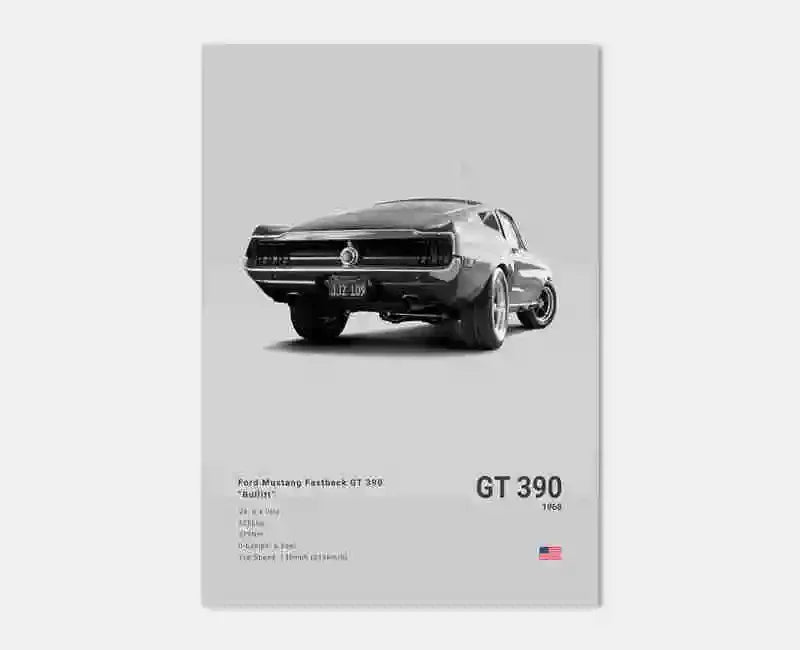 Pop Off Road Car Mancave Poster Luxury Supercar Canvas Wall Art MK1 RS GT500 GTR