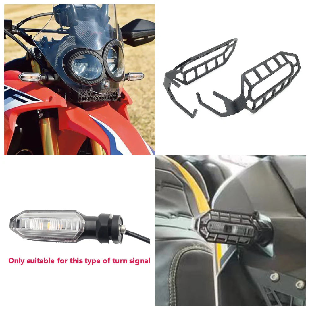 Honda CRF250 CRF300 Rally Front Turn Signal Light Protection Guard 2016-2022