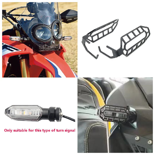 Honda CRF250 CRF300 Rally Front Turn Signal Light Protection Guard 2016-2022