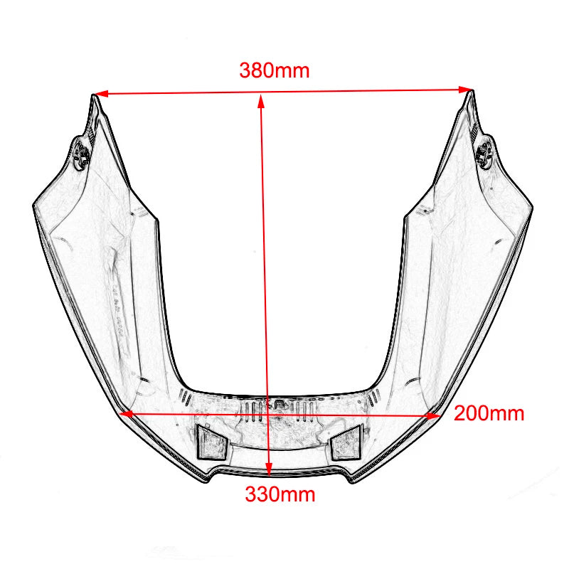 Front Beak Fairing Extension BMW R1200GS 2008-2012 Extender Cover, NOTE: NOT GSA