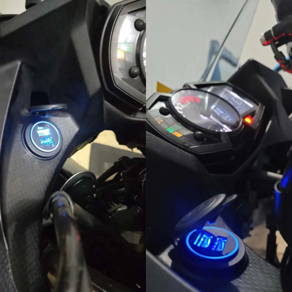 USB Charger with Relay for Kawasaki Versys 650 1000 X300 Ninja 400 650 2023