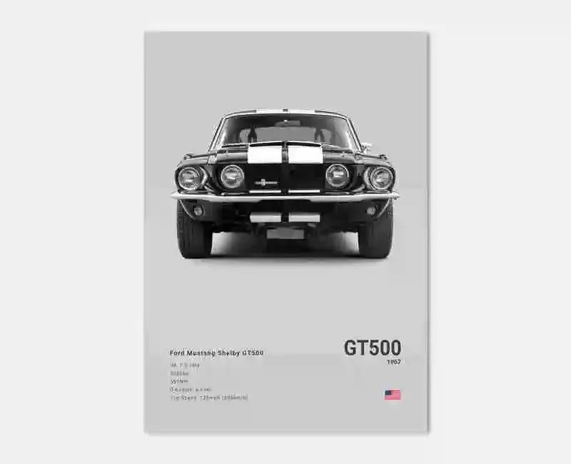 Pop Off Road Car Mancave Poster Luxury Supercar Canvas Wall Art MK1 RS GT500 GTR