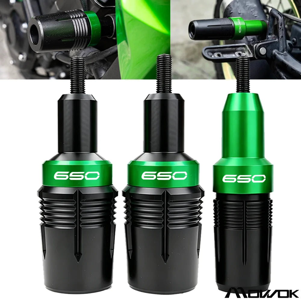 Kawasaki Z900 Z650 Ninja 650 Frame Sliders Crash Protection Engine Exhaust Guard
