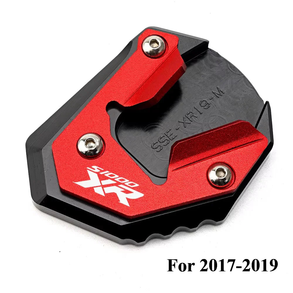 Kickstand Extension Pad Foot For BMW S1000XR 2017-2026  Valve Caps CNC Aluminum