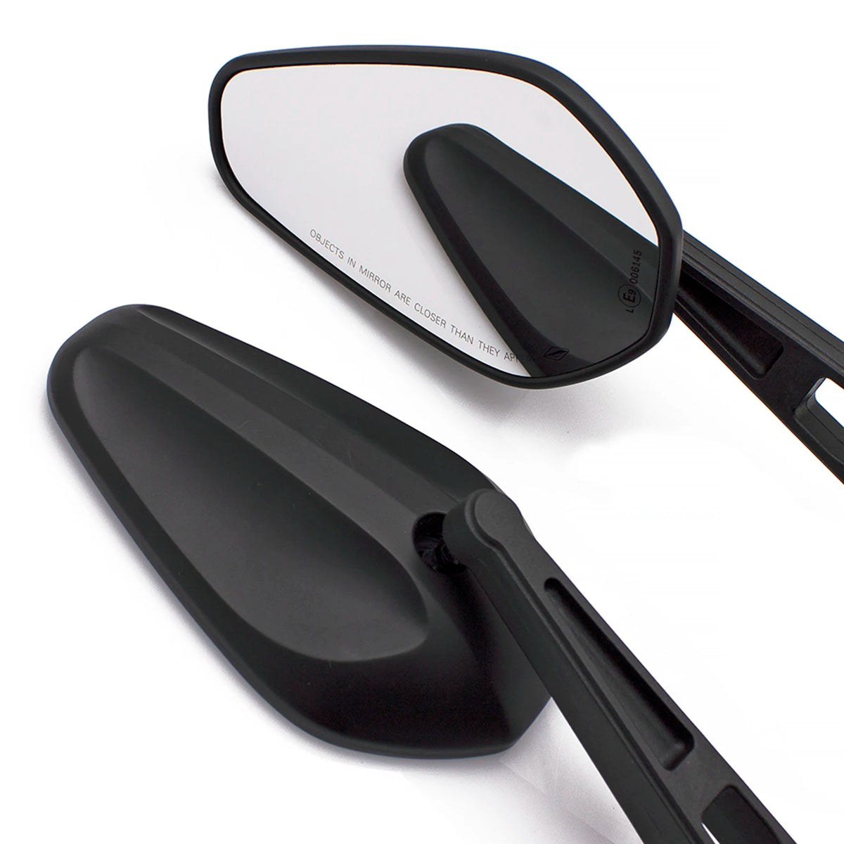 Universal Motorcycle Rearview Mirrors Pair – Sporty, Adjustable, ABS+Glass ADV