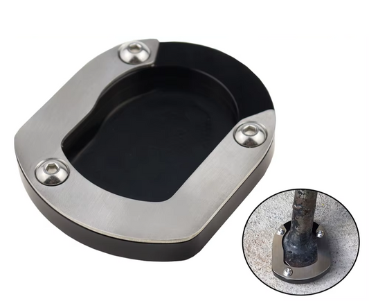 Yamaha XT660Z TENERE Kickstand Sidestand Enlarger Pad Extension 2008-2018 Silver