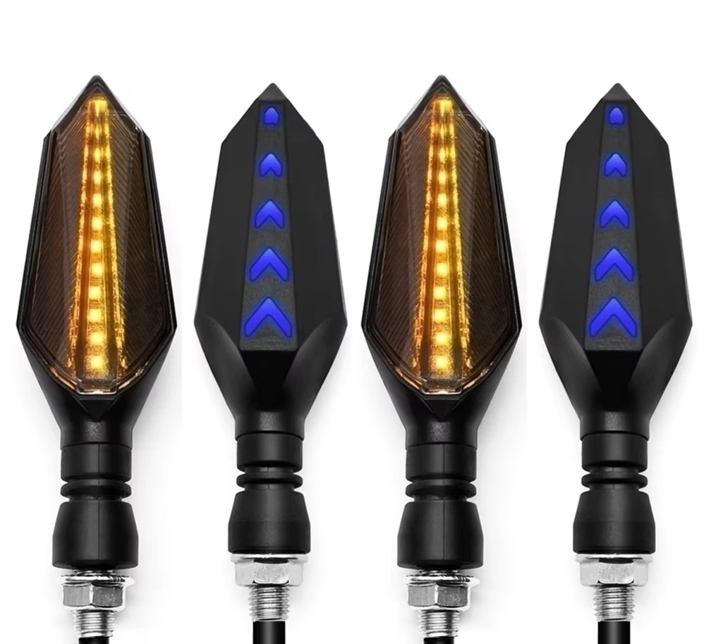 Universal Motorcycle LED Turn Signal Sequential Flowing Flash Indicator Lights