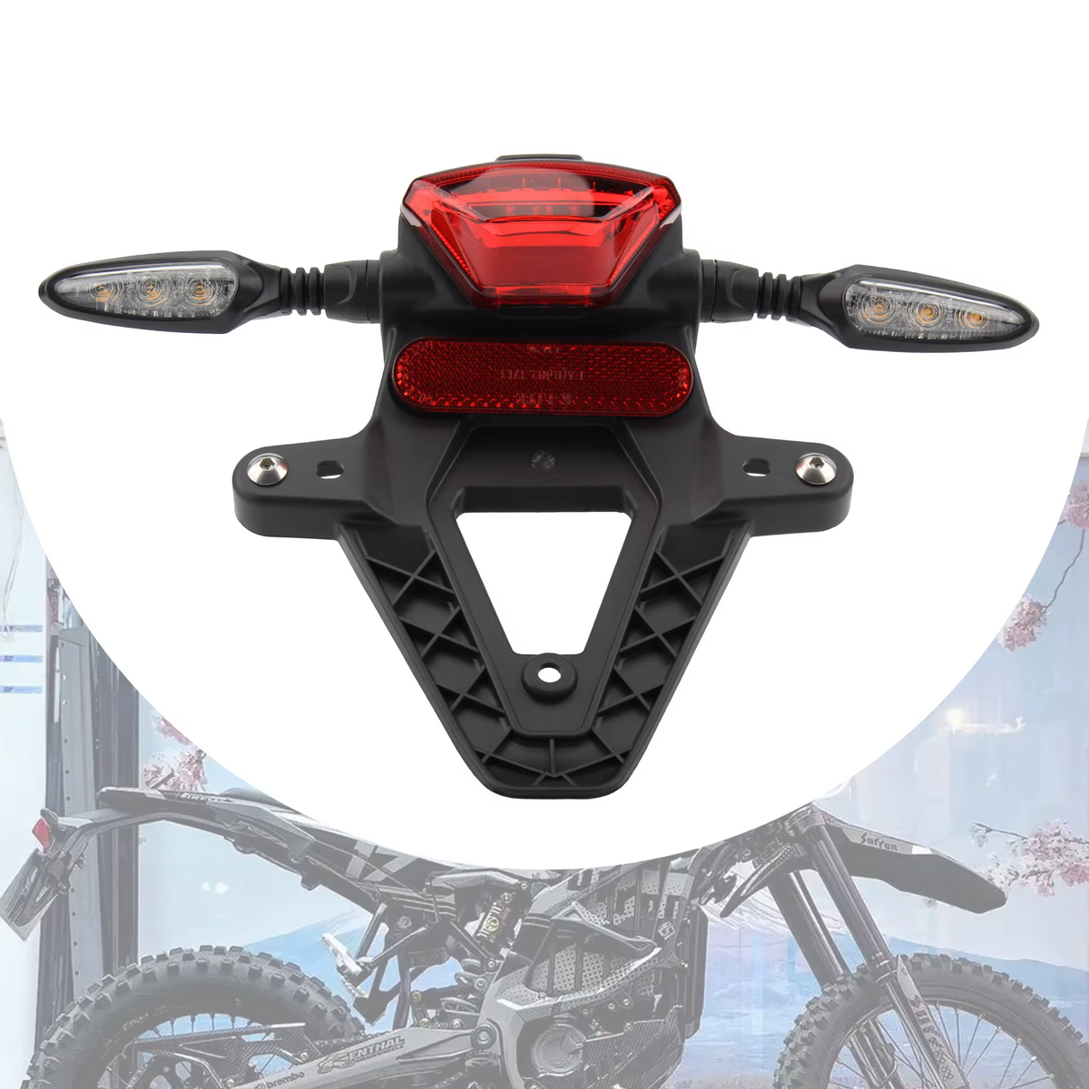 Sur Ron Ultra Bee Rear Fender Tail Light Bracket Indicator Holder Kit