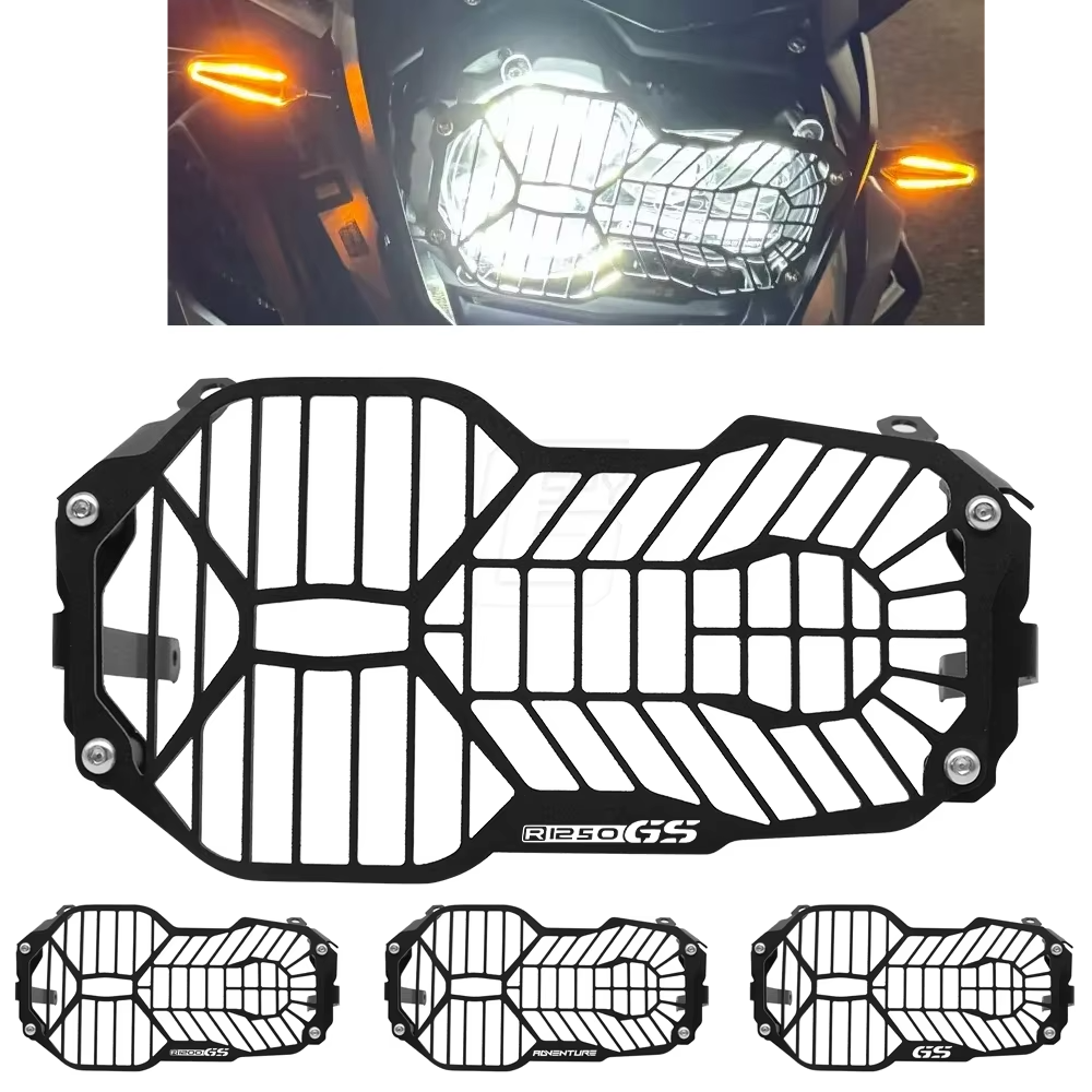 BMW R1200GS R1250GS Headlight Guard Protector Grille Cover for 2013-2022