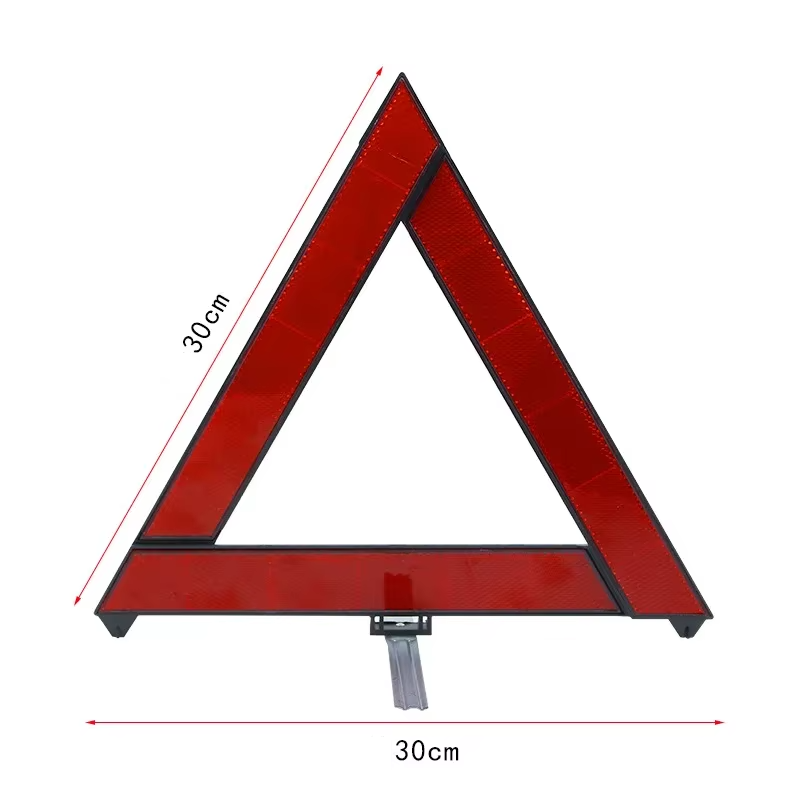 Car Emergency Warning Triangle Reflective Safety Hazard Breakdown Stop Sign