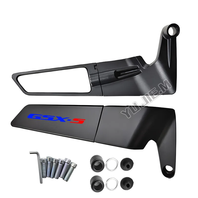 Suzuki GSX-S750 GSX-S1000 GSR750 CNC Rearview Mirrors Fixed Wing 2011-2026