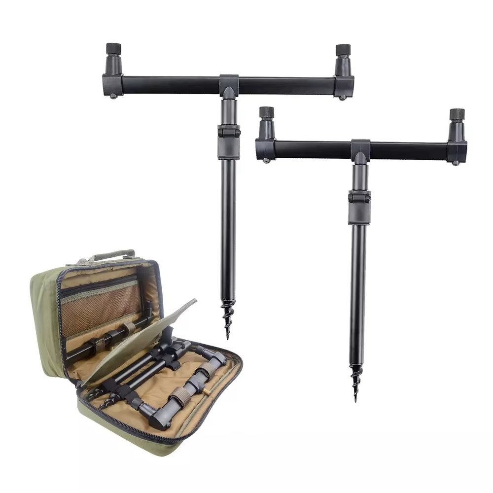 Carp Fishing Tackle Bag Buzz Bar Carryall + Rod Pod & Bank Sticks Set 20x33x10cm
