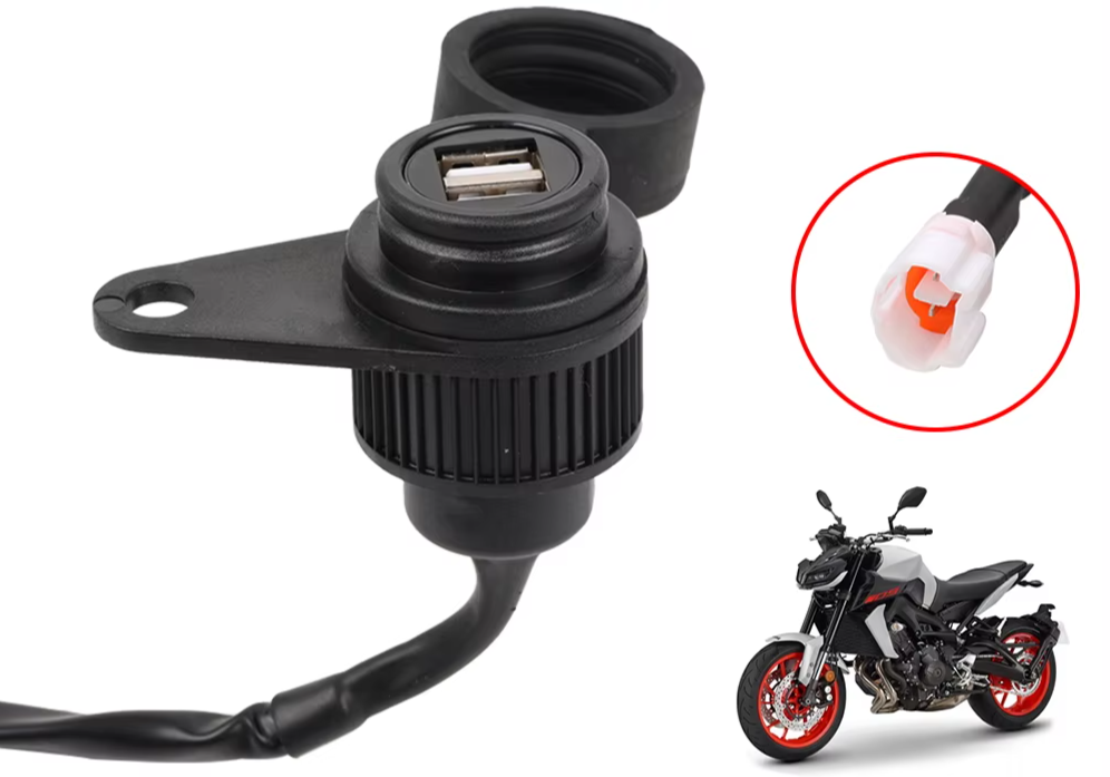 Motorcycle USB DC Outlet Adapter For Yamaha MT-07 MT-09 FZ-07 Tracer XSR 700