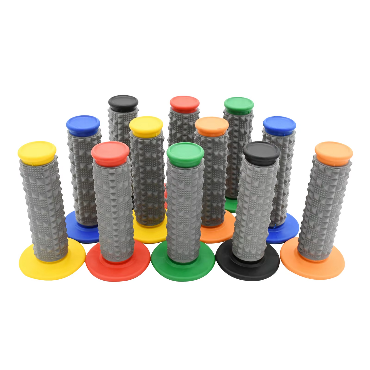 Motorcycle 22mm 7/8" Rubber Handlebar Grips MX Dirt Bike ATV Universal