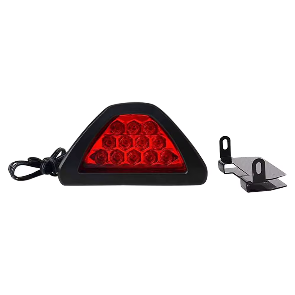 1pcs Universal F1 Style Red LED Brake Light, 12 LED Rear Tail Stop Safety Lamp