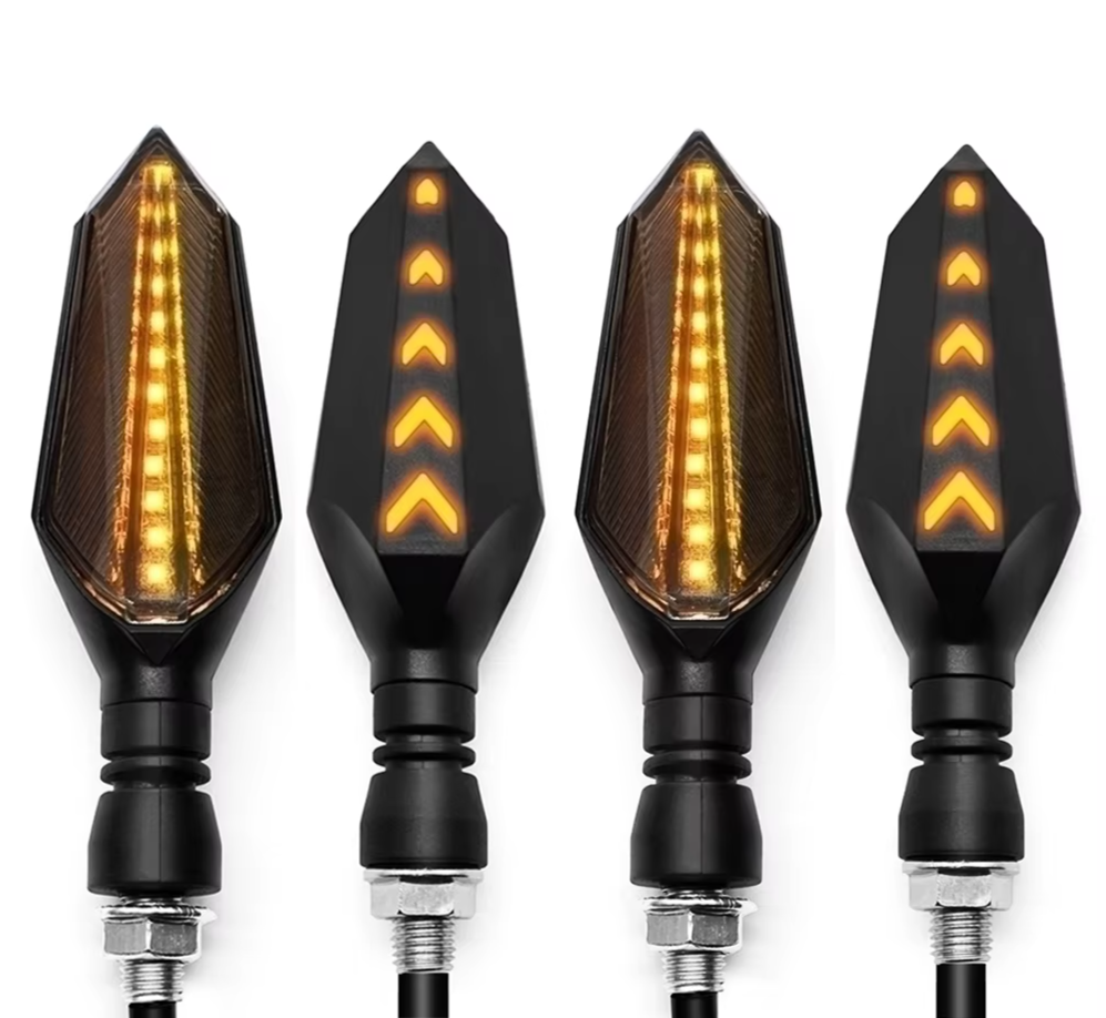 Universal Motorcycle LED Turn Signal Sequential Flowing Flash Indicator Lights