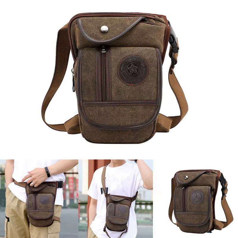 Motorcycle Leg Drop Bag Waterproof Thigh Hip Pouch Tactical Travel Pack waist