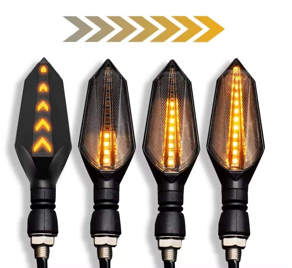 Universal Motorcycle LED Turn Signal Sequential Flowing Flash Indicator Lights