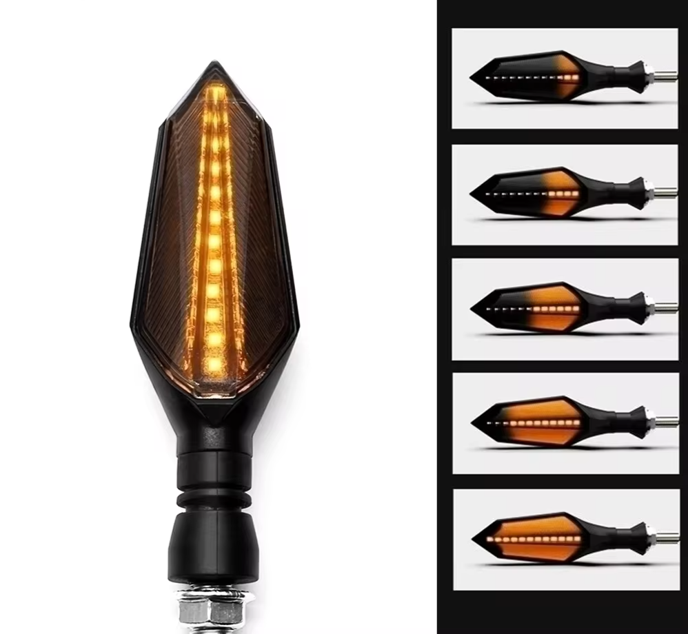 Universal Motorcycle LED Turn Signal Sequential Flowing Flash Indicator Lights