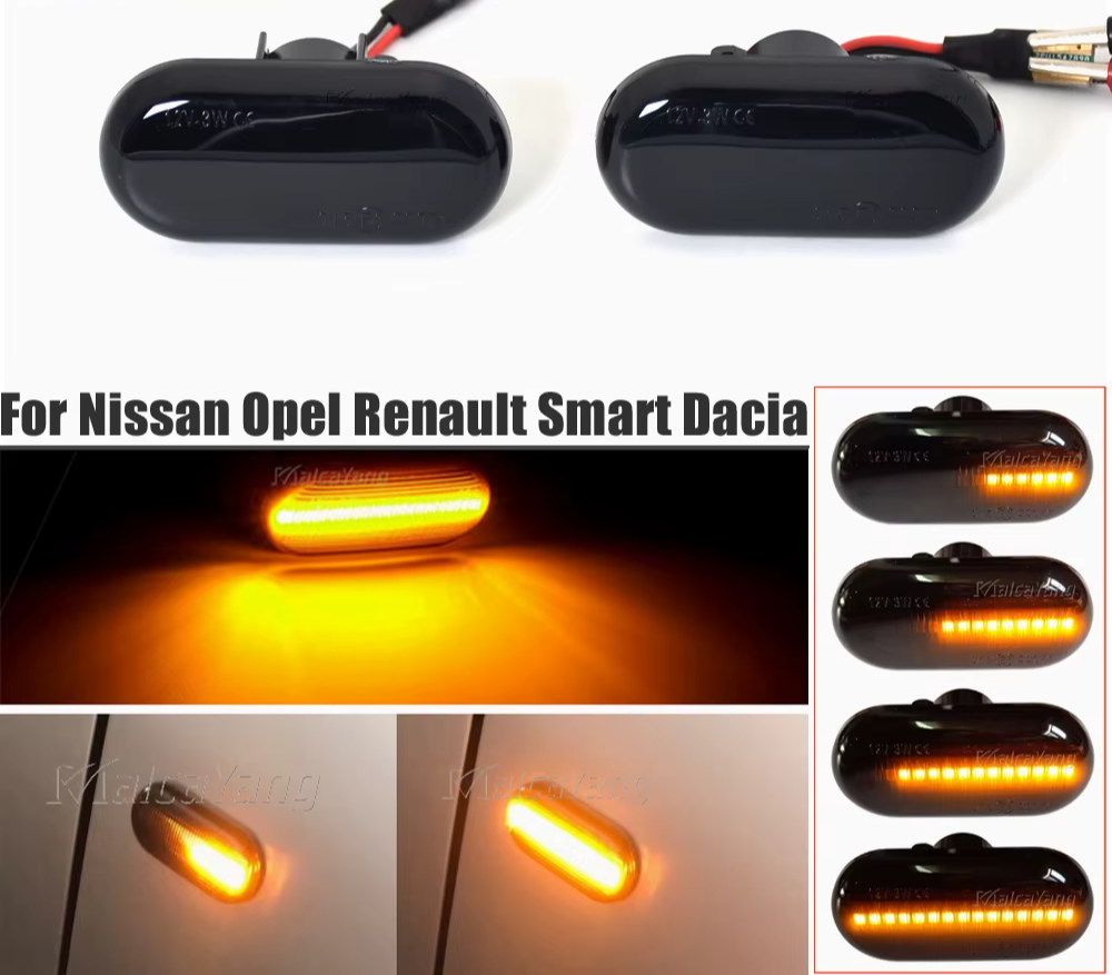 LED Dynamic Turn Signal - Renault Clio Kangoo Megane Twingo Master Smart ForTwo