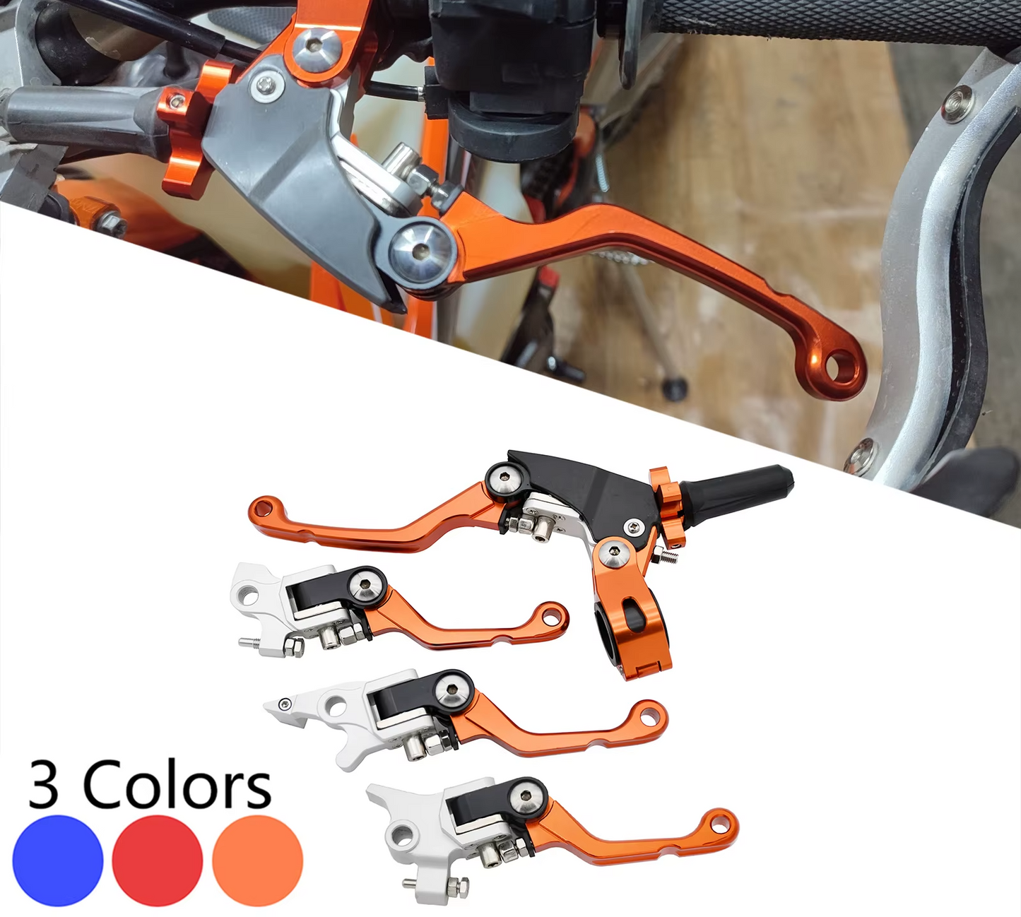 Motorcycle CNC Brake Clutch Lever 22mm KTM 125–500 Dirt Bike Set