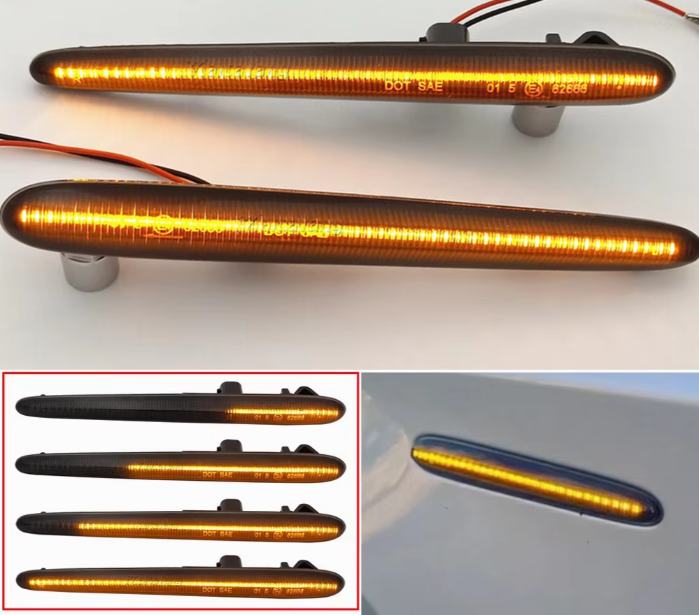 2Pcs Dynamic LED Side Marker Turn Signal Blinker Light for Alfa Romeo Giulietta